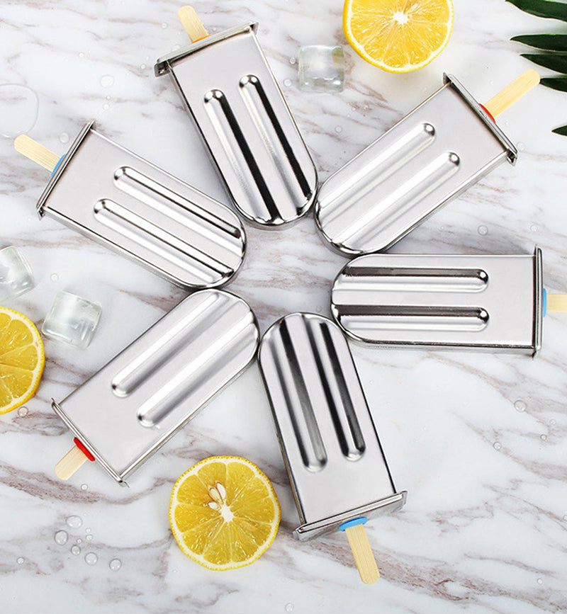 Stainless Steel Popsicle Mold Rack Ice Lolly Mold Frozen Lolly Popsicle Maker Homemade Ice Cream Mold with Popsicle Holder
