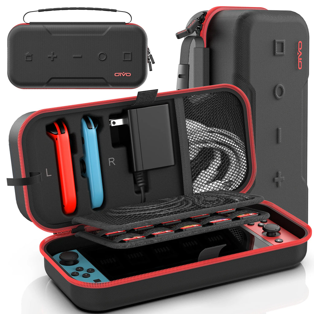 Large Storage Bag for Switch Portable Carrying Protective Case Anti-Scratch Waterproof Travel Bag for N-Switch OLED