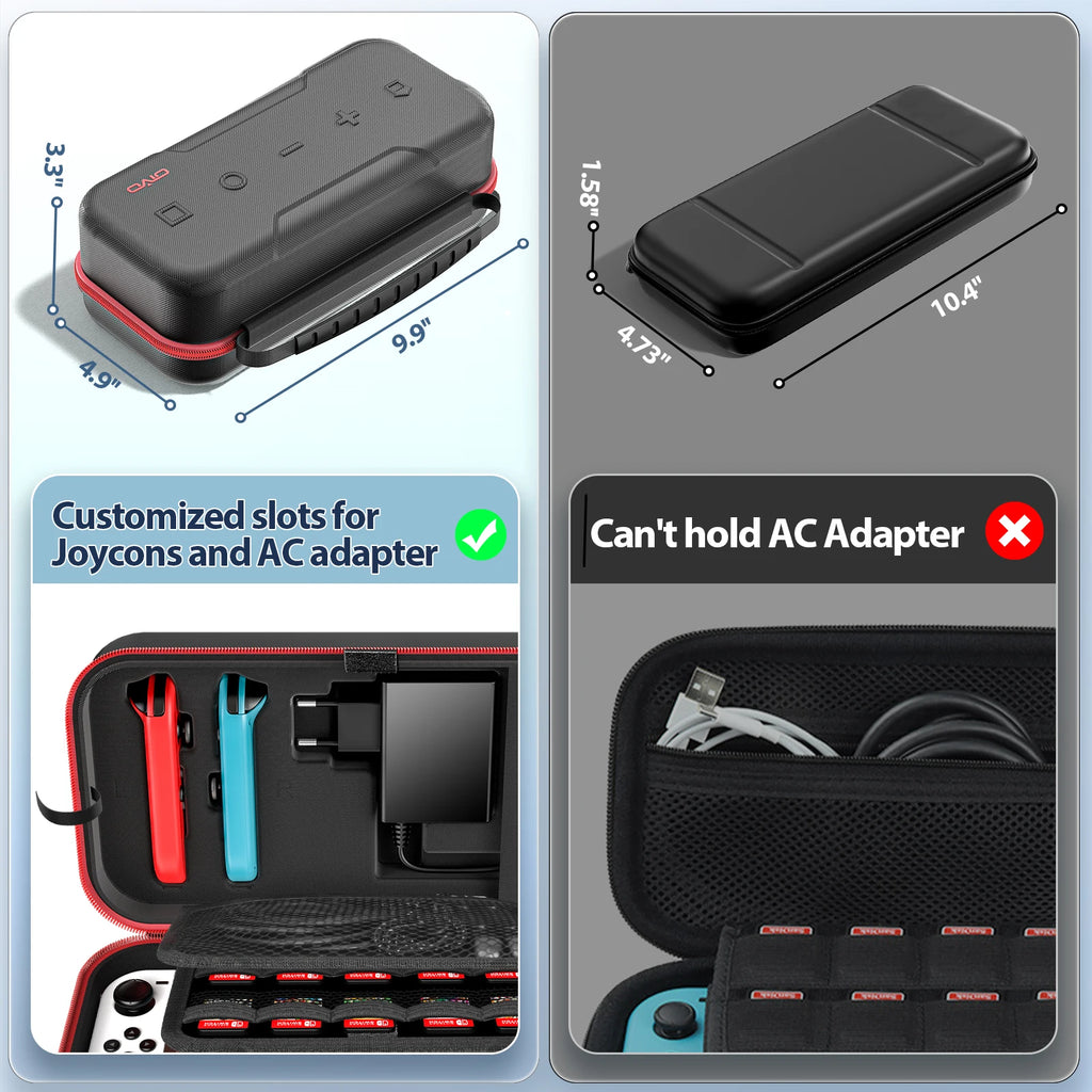 Large Storage Bag for Switch Portable Carrying Protective Case Anti-Scratch Waterproof Travel Bag for N-Switch OLED