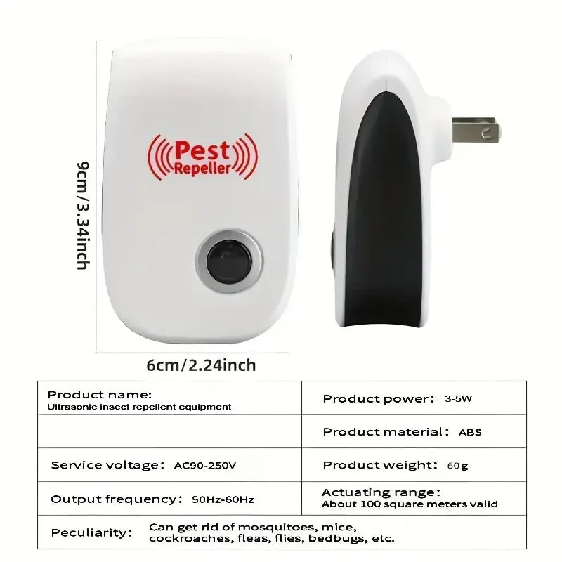 Ultrasonic Plug-In Pest Repellent for Indoor Insect Control