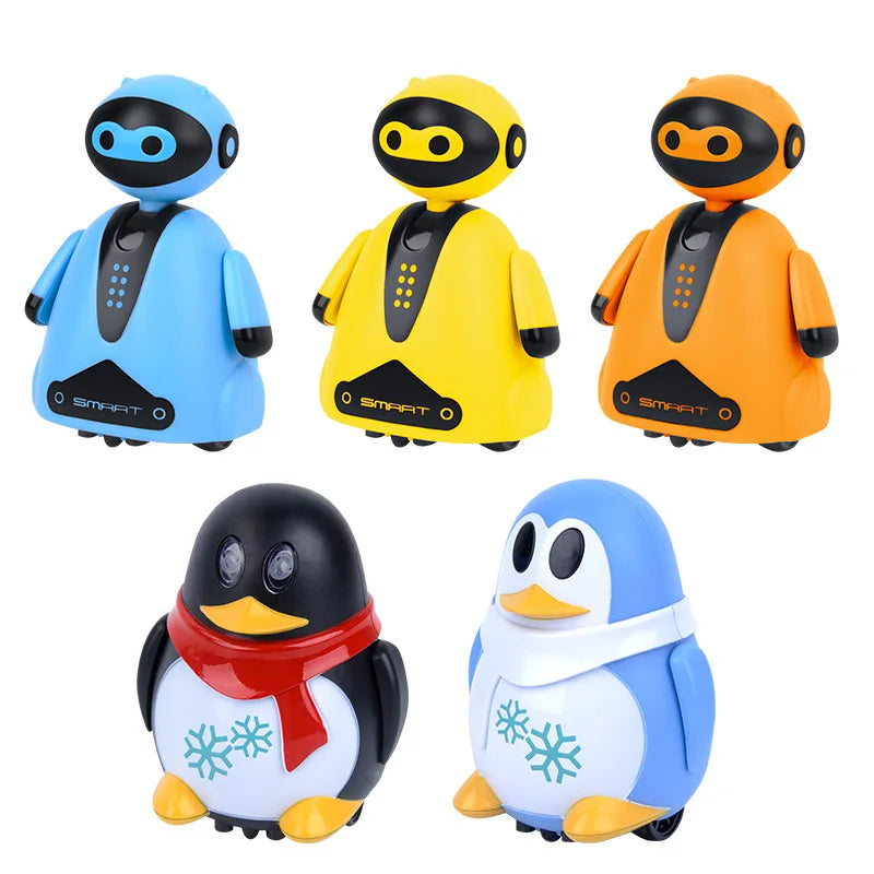 Draw Lines Follow Robot Toy Creative Inductive Electric Car Follow Any Line You Draw Robot Penguin Toy Educational Toy Kid Gifts