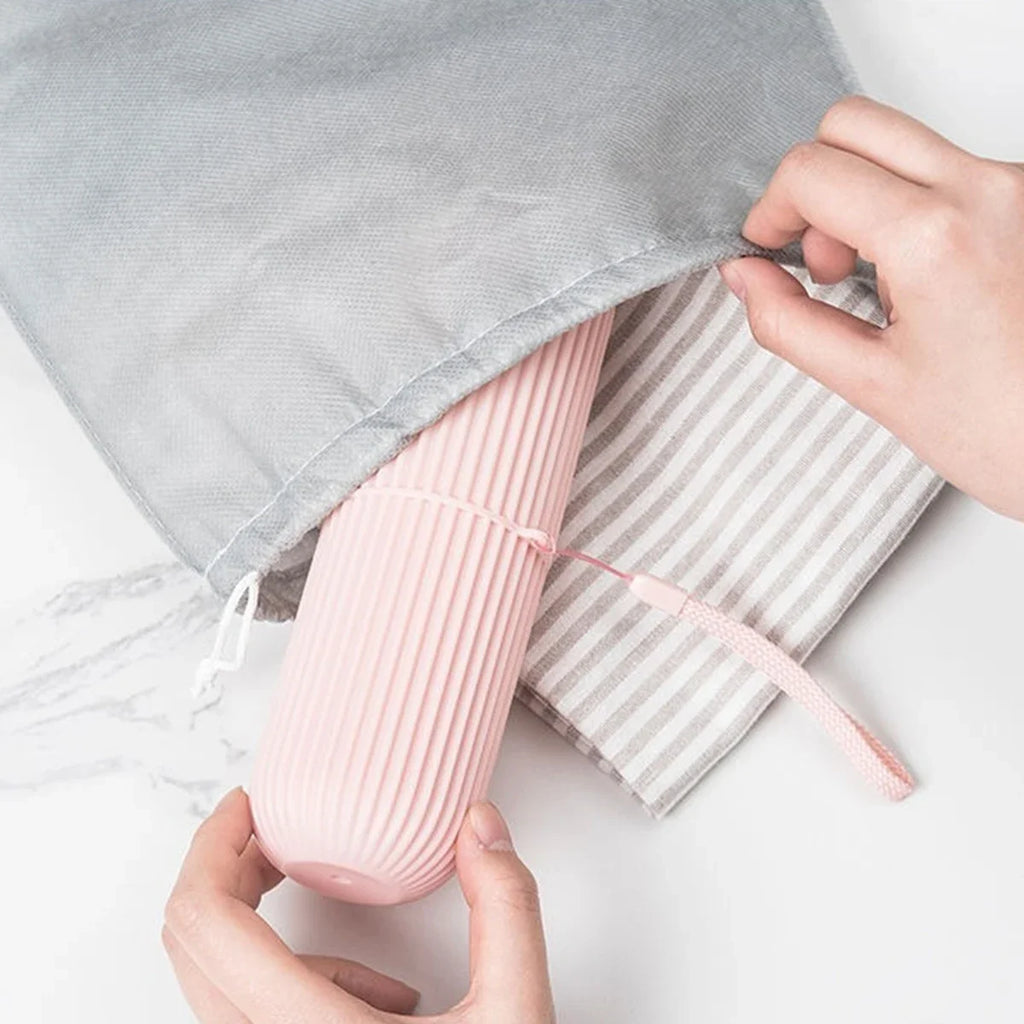 Portable Travel Toothbrush & Toothpaste Storage Case