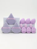 12-Piece Professional Makeup Sponge & Powder Puff Set