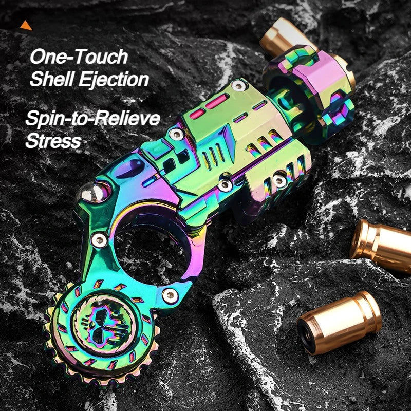Shell-Ejecting Alloy Toy Pistol & Fidget Spinner Desk Gadget | Free Shipping | Trend Pixel Store