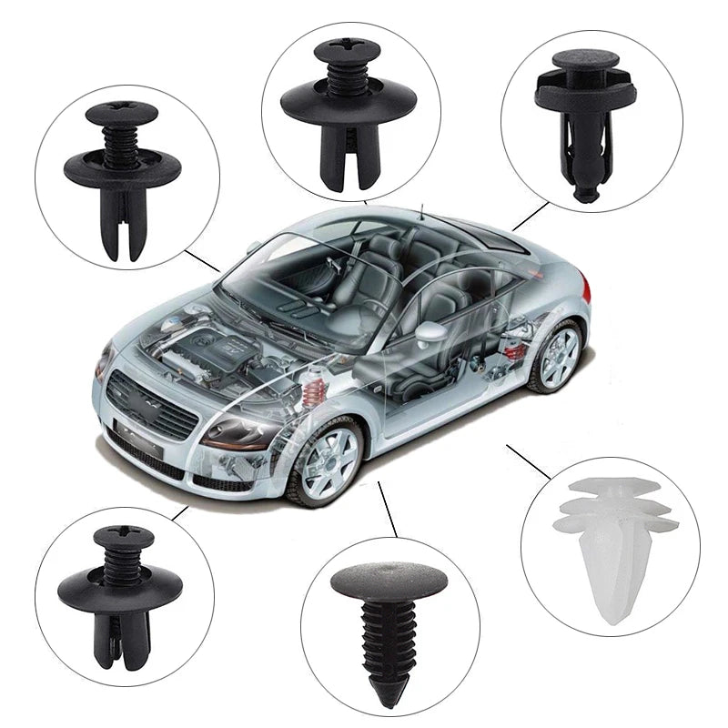 Universal Car Body Push Retainer Clip & Fastener Kit