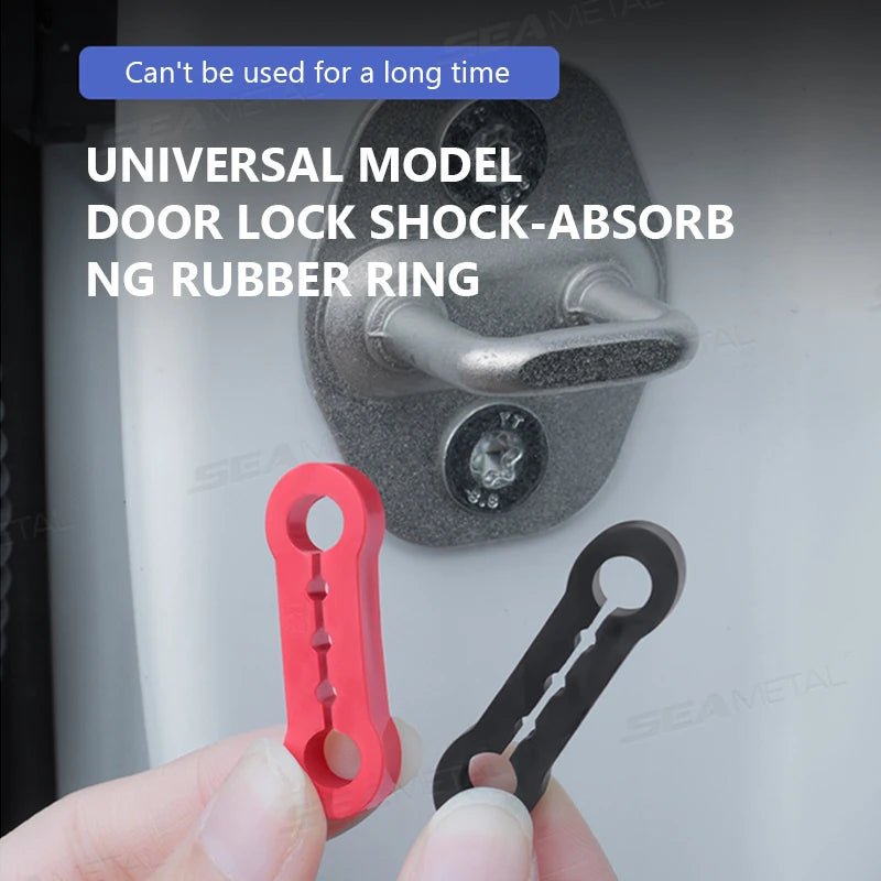 Car Door Shock Absorber & Buckle Pad – Soundproof Anti-Vibration Damper Kit