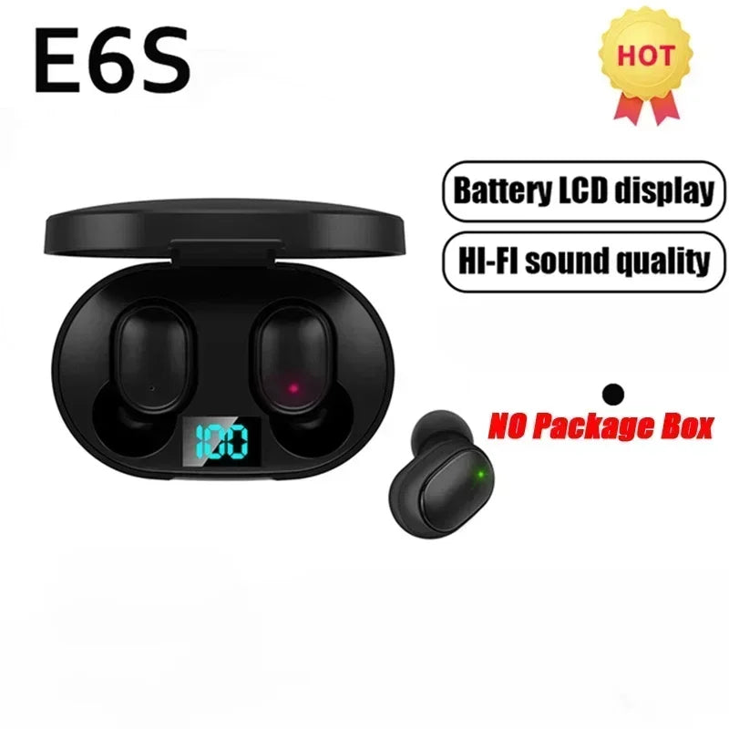 E6S TWS Wireless Bluetooth Earbuds with Smart Microphone