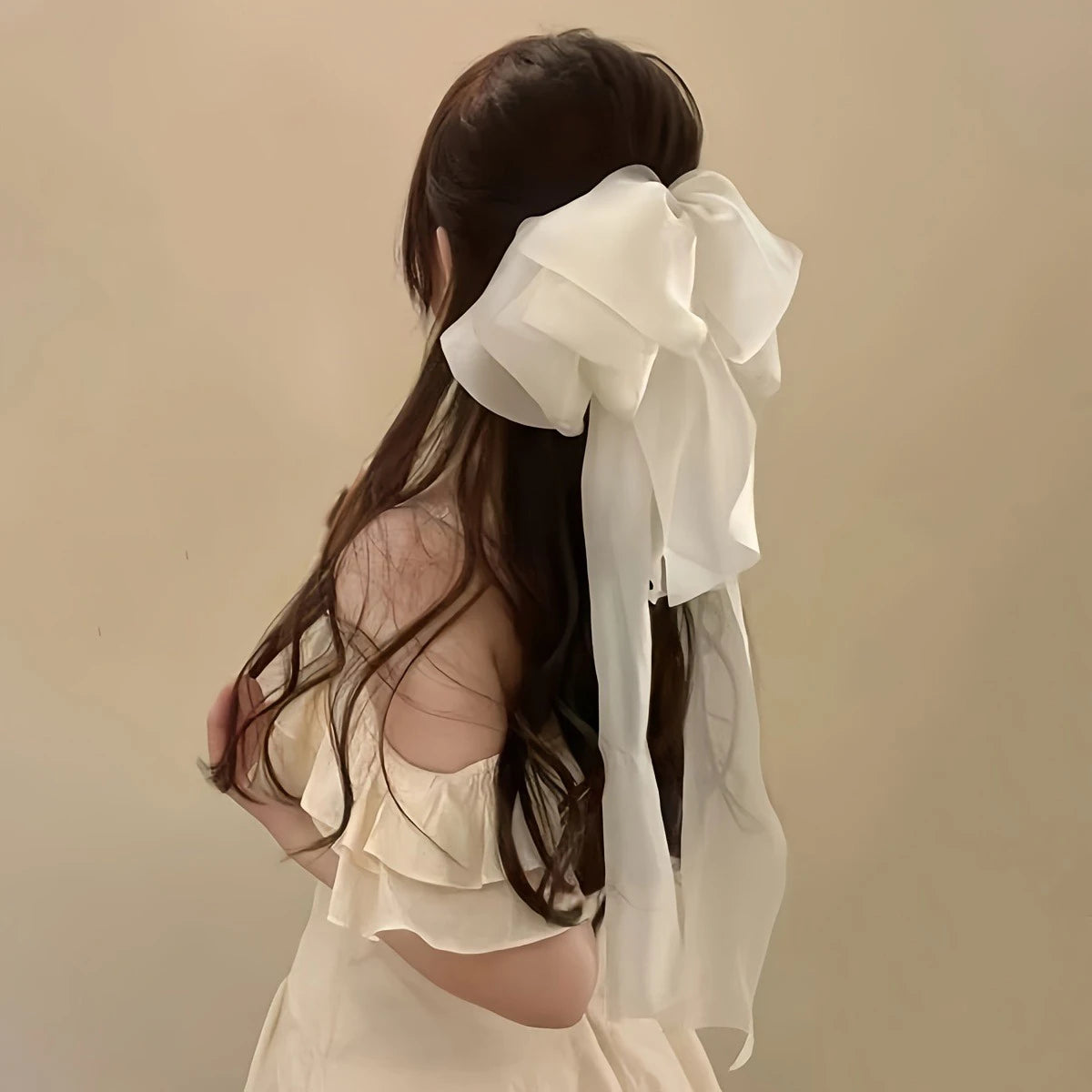 1pc Big Bow Hair Clip Oversized Claw Clamp for High Ponytails Stylish Barrettes Headwear for Girls and Women Hair Accessories