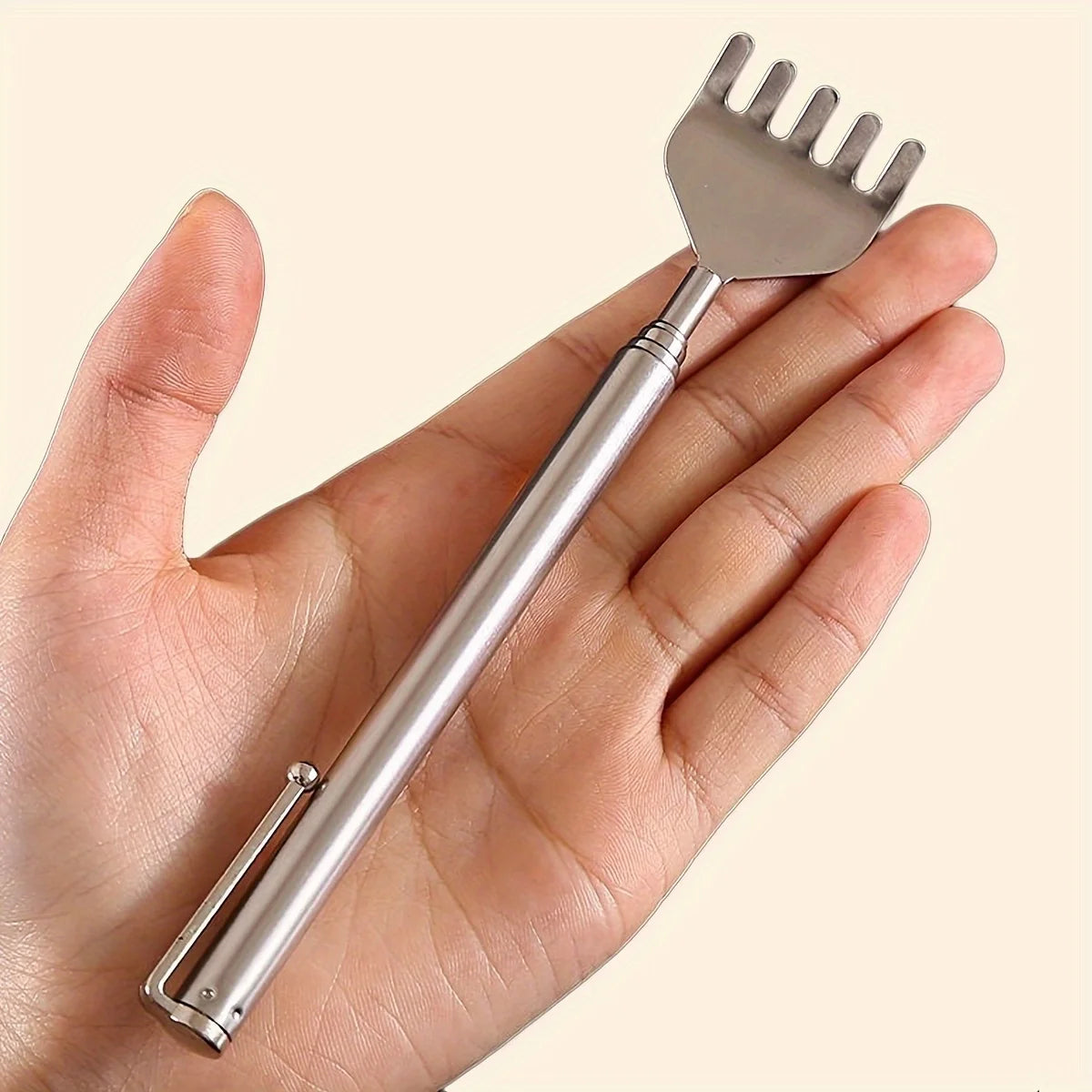 Adjustable Stainless Steel Retractable Back Scratcher