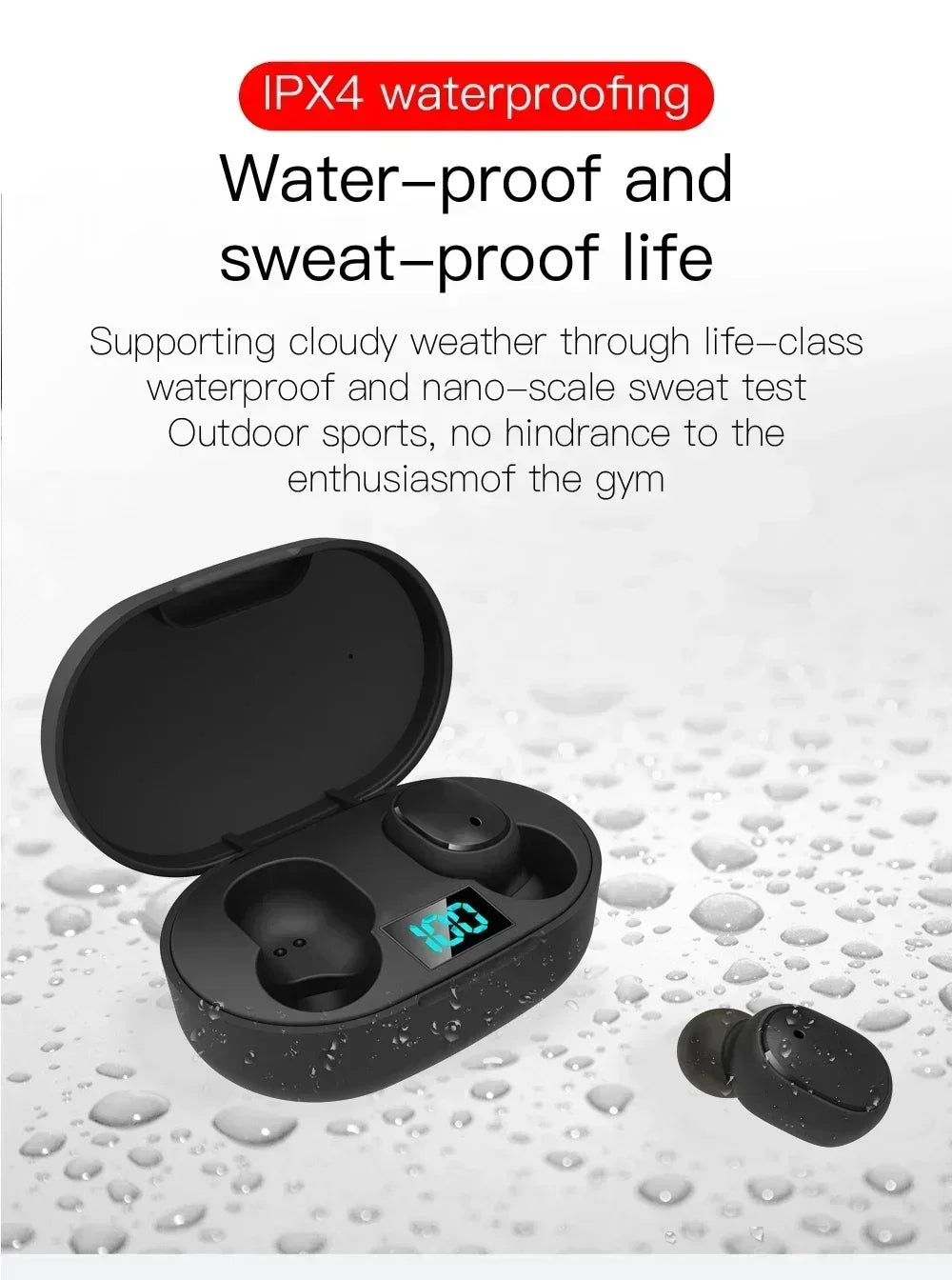 E6S TWS Wireless Bluetooth Earbuds with Smart Microphone