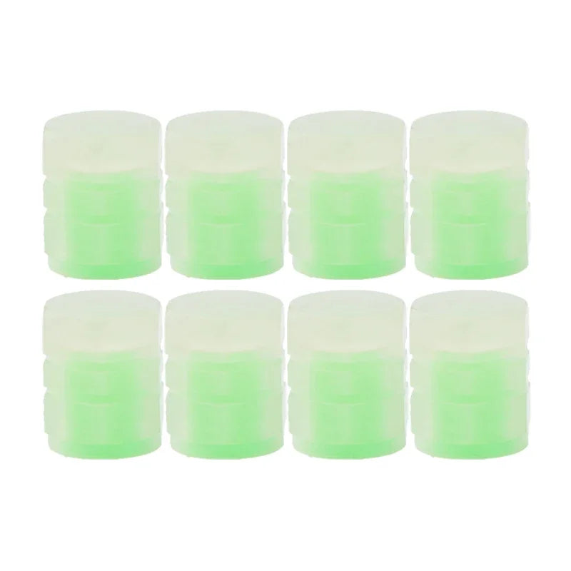 Fluorescent Night-Glowing Car & Bike Tire Valve Caps