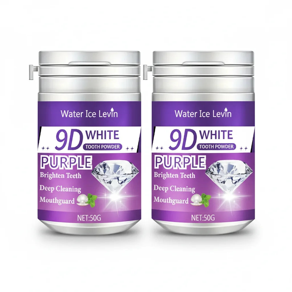 9D Purple Brightening Tooth Powder – Fast Teeth Whitening, 50g