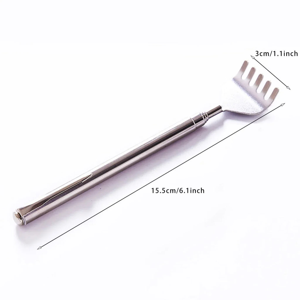 Adjustable Stainless Steel Retractable Back Scratcher