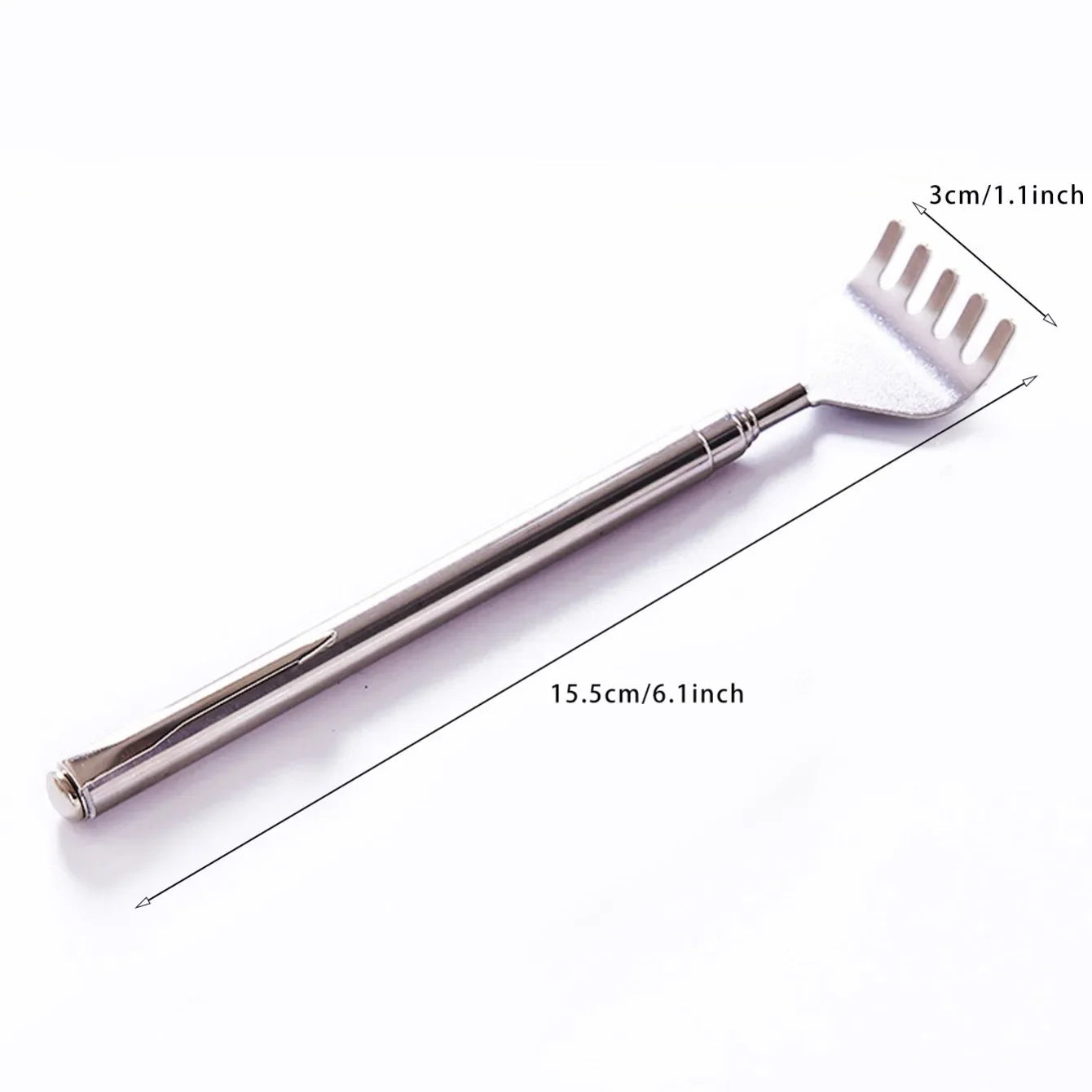 Adjustable Stainless Steel Retractable Back Scratcher