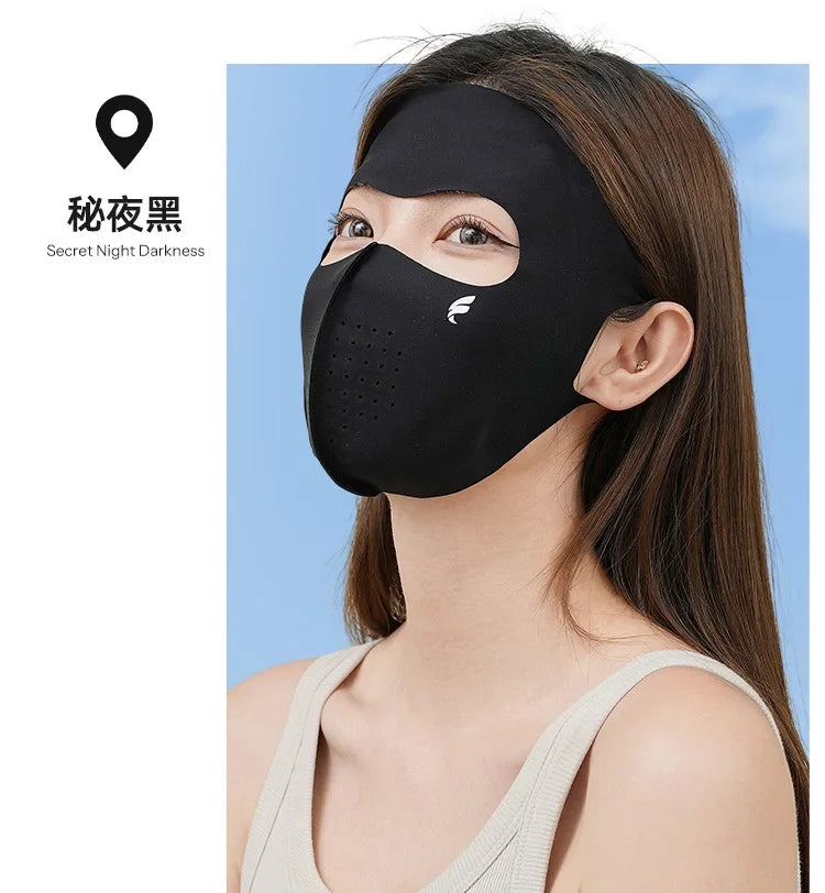 UPF50+ New Sun Protection Face Mask Breathable Moisturizing Sunscreen Mask Spring Summer Fashion Protection UV Protection Women