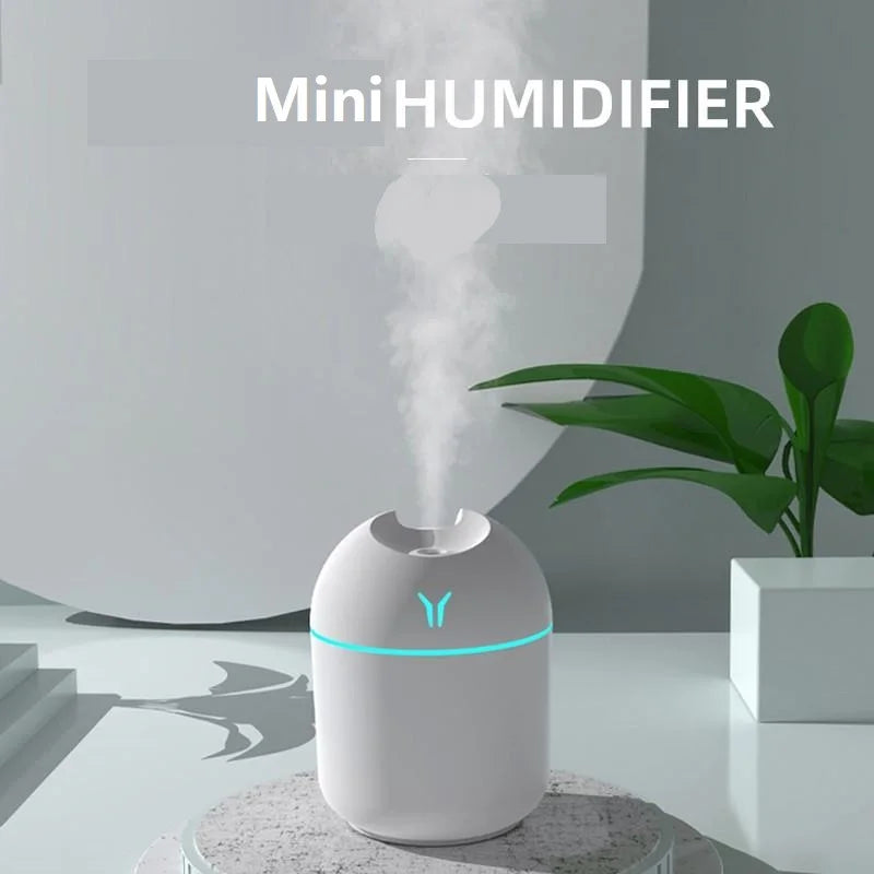 250ml USB Mini Ultrasonic Air Humidifier & Diffuser