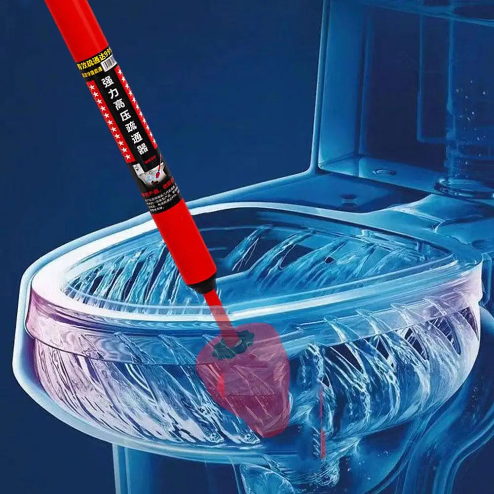Interchangeable blue silicone plunger heads designed to fit household toilets, sinks, and floor drains.